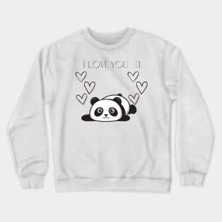 Panda I Love You Crewneck Sweatshirt